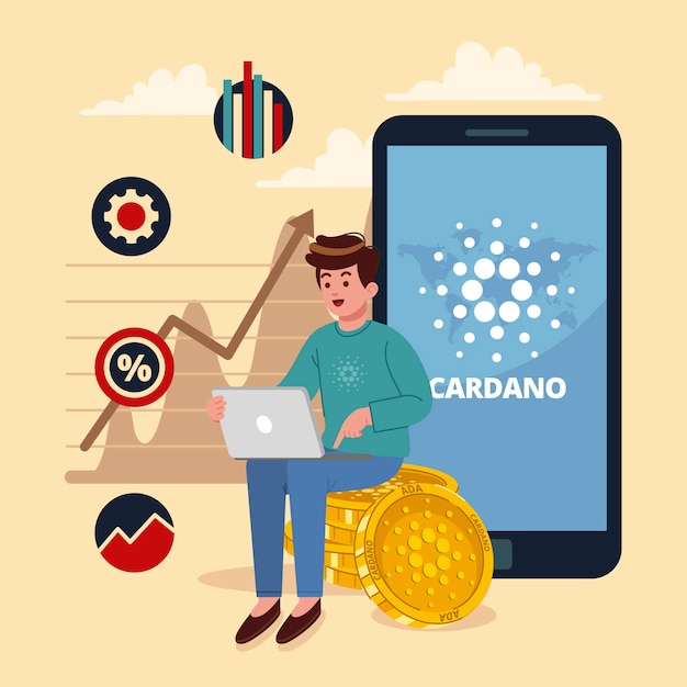 Free vector hand drawn cardano illustration