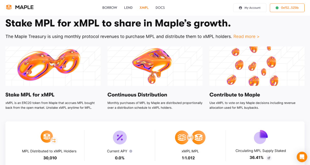 maple staking