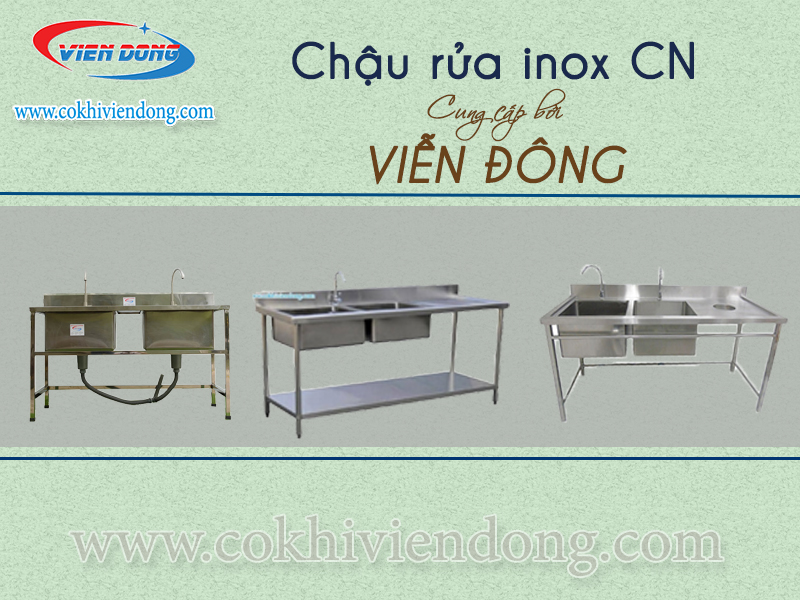 chậu rửa inox công nghiệp