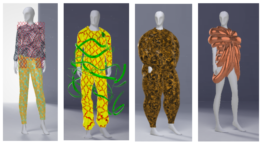 Images of some strange fashion designs made by AI
