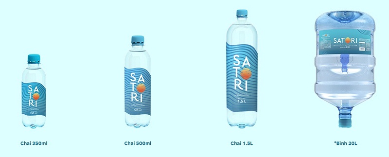  Giao Nước Satori Chai 350ML | 500ML | Bình 20L | Chính Hãng Tận Nơi