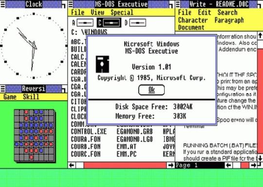 Hasil gambar untuk windows 1.0