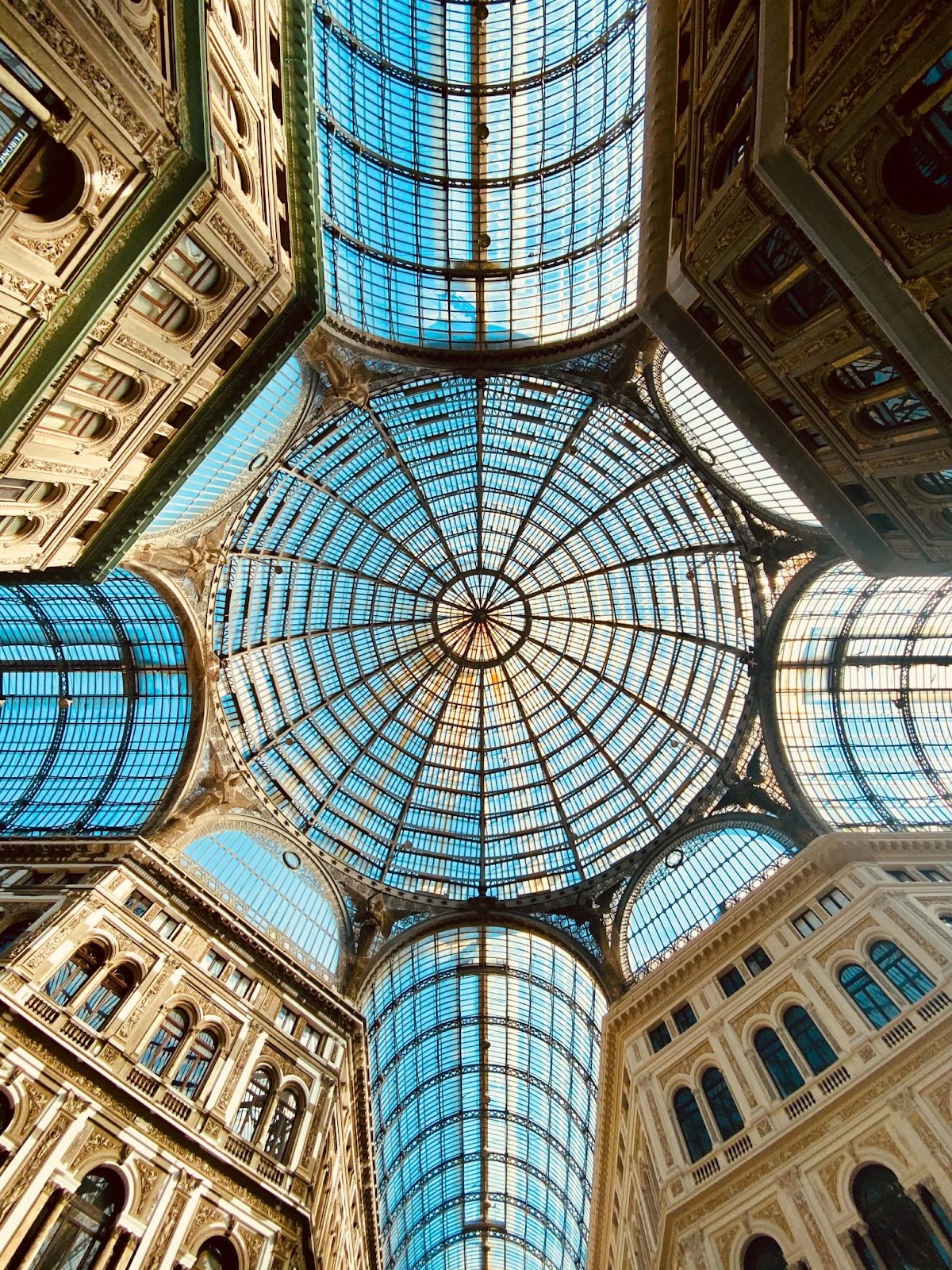 2 days in Naples, Galleria Umberto I, Naples shopping street, glass dome