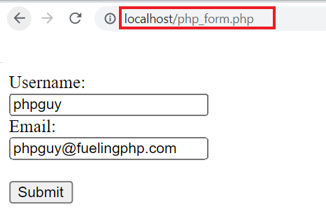 form inputs and put them into a PHP associative array