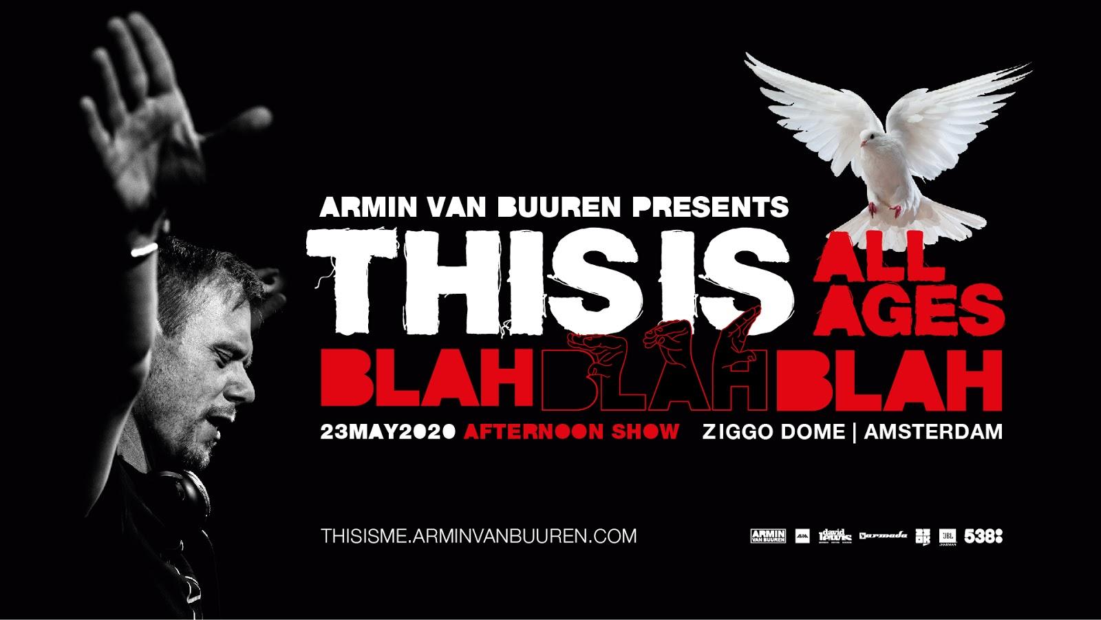 Armin van Buuren announces special all-ages &#8216;This is Blah Blah Blah&#8217; show!