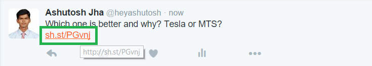 URL shortner stats on Twitter URL shortner stats on Twitter