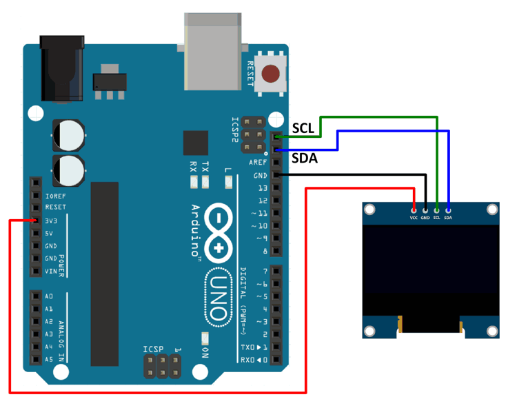 How to Interface SSD1306 I2C OLED Display with Arduino – Matha Electronics