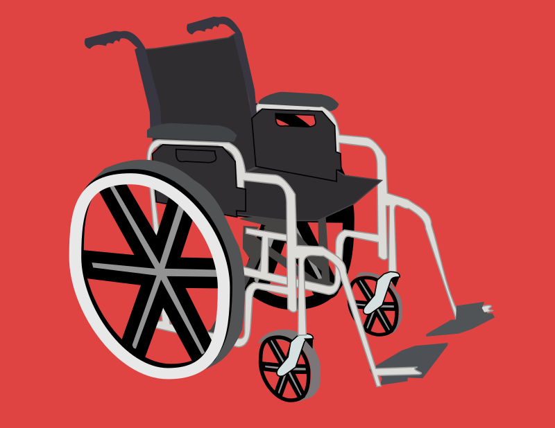 <strong>Wheelchair</strong> by Rfc1394 - Common <strong>wheelchair</strong>; red background to make ...