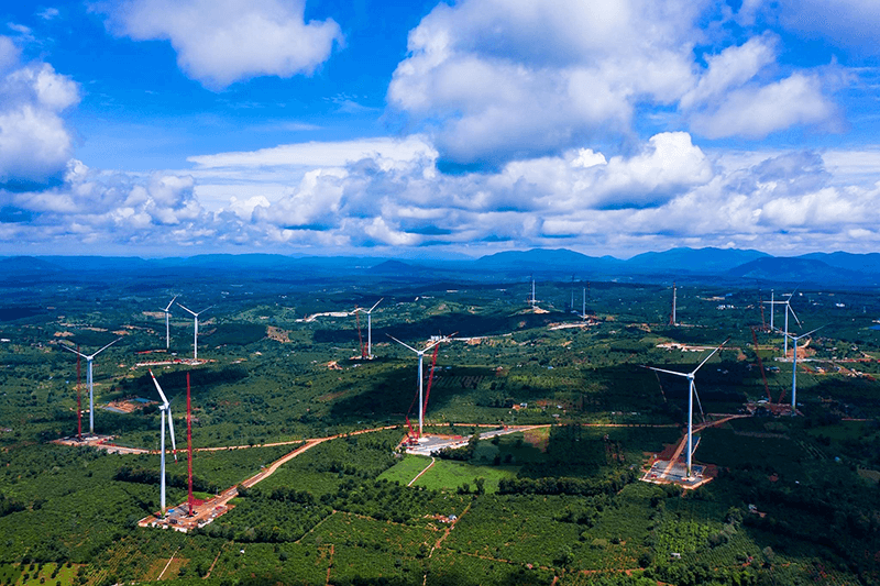 Dự án Nhà máy điện gió Ea Nam đang được triển khai