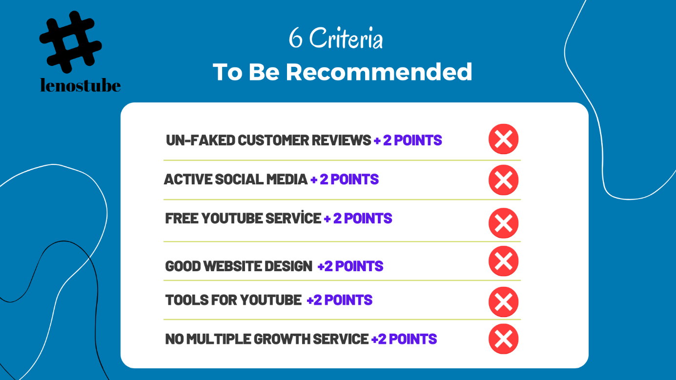 this is a 6 criteria to be recommended by an expert.