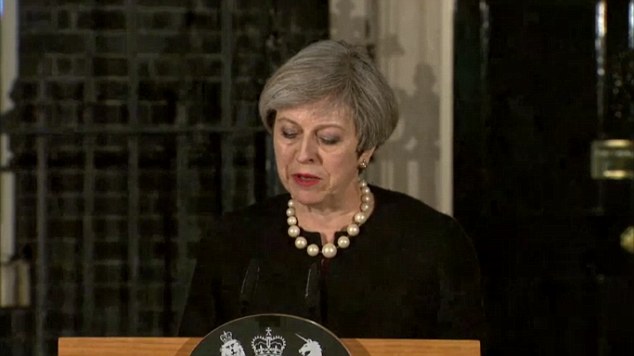 Prime Minister Theresa May speaks outside 10 Downing St after the attacks. Katie Hopkins says it is time to admit that multiculturalism has not worked