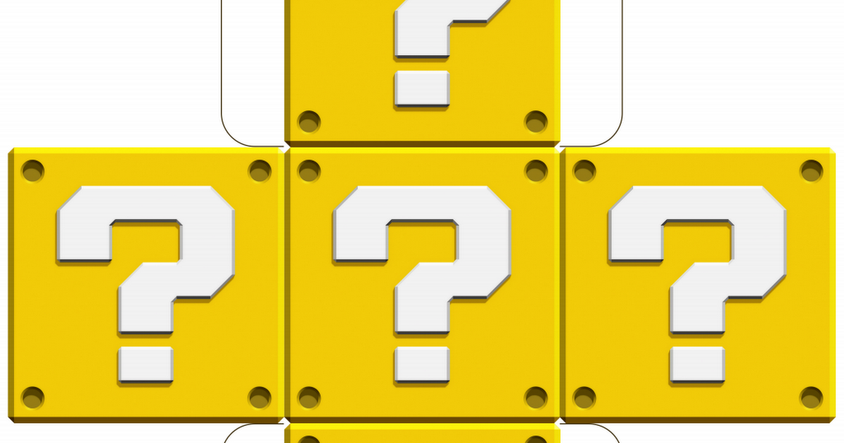 Mario question block template pdf Google Drive