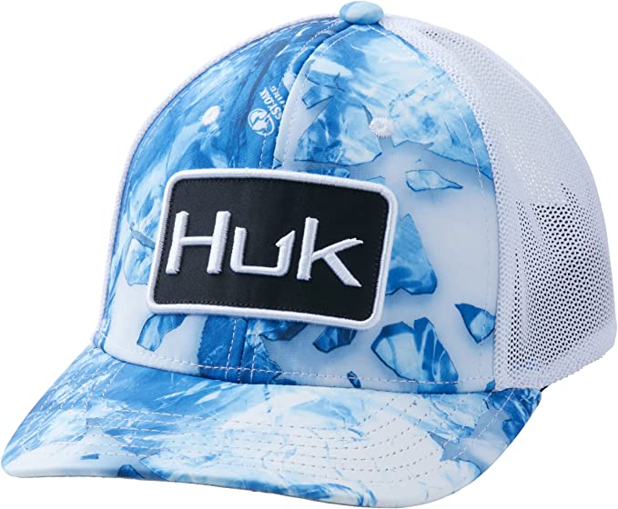 HUK Men's Performance Stretch Anti-Glare Fitted Mesh Hat