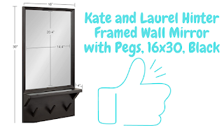 KATE AND LAURAL HINTER FRAMED WALL MIRROR FOR BEDROOM DECOR