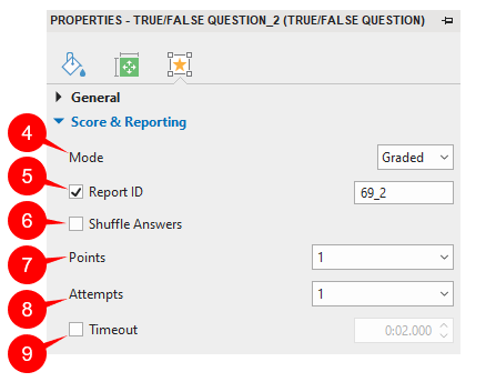 set score and report