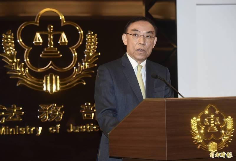 法務部長蔡清祥（見圖）下令，全部清查與富商翁茂鍾交往的檢調人員。（資料照。記者簡榮豐攝）
