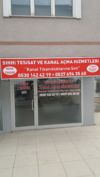 Mesa Teknik Sıhhi Tesisat Ve Kanal Açma