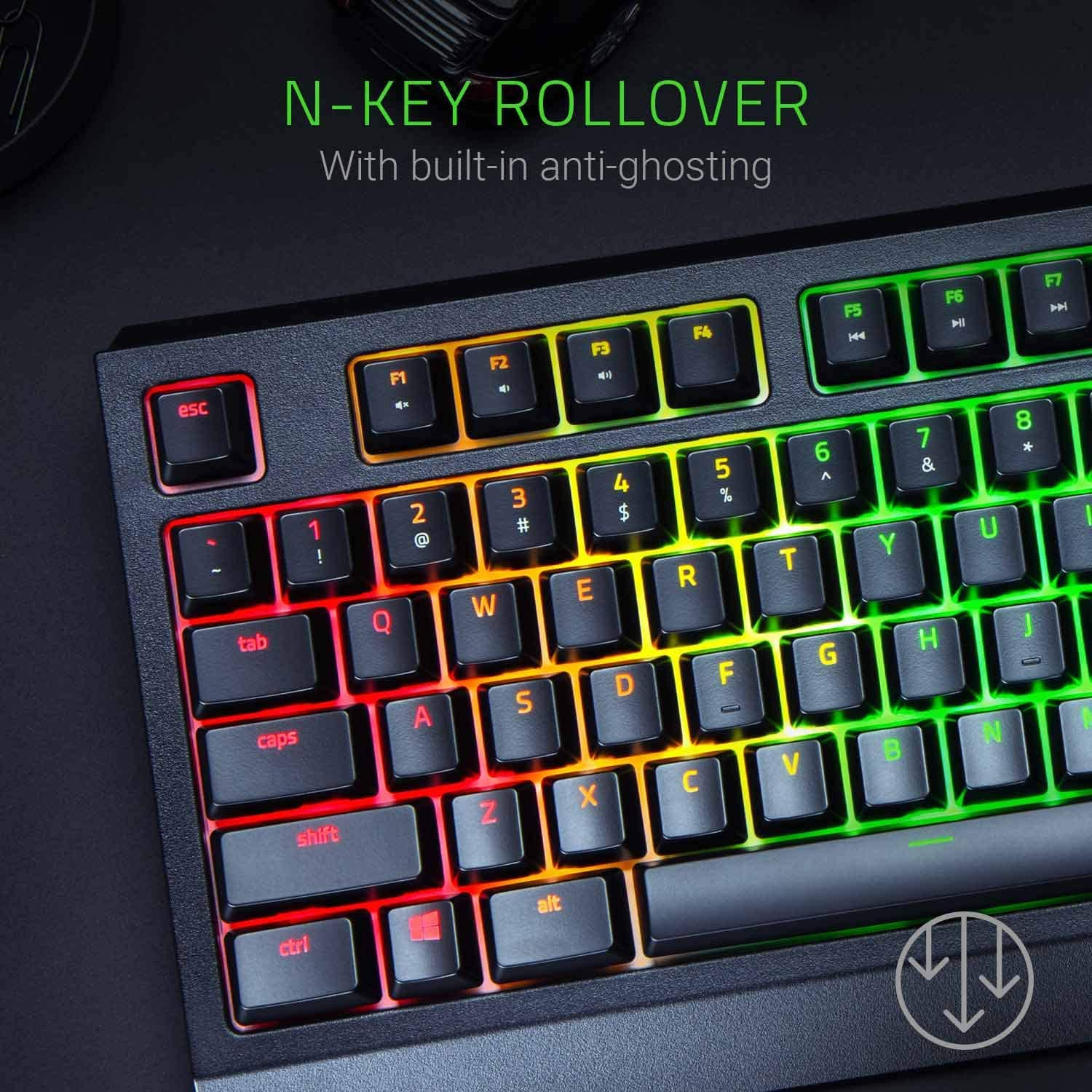 The anti-ghosting feature of gaming keyboards ensures that each key is registered when multiple keys are pressed together. 