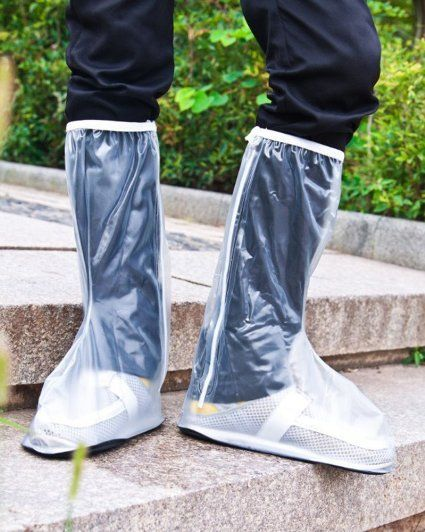 Wear a Waterproof Shoe Cover