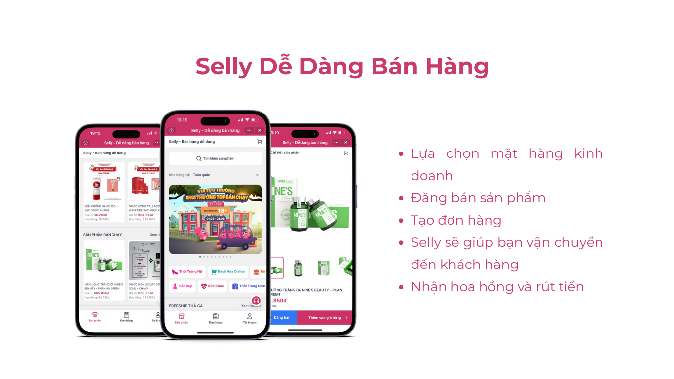 giao diện Selly 