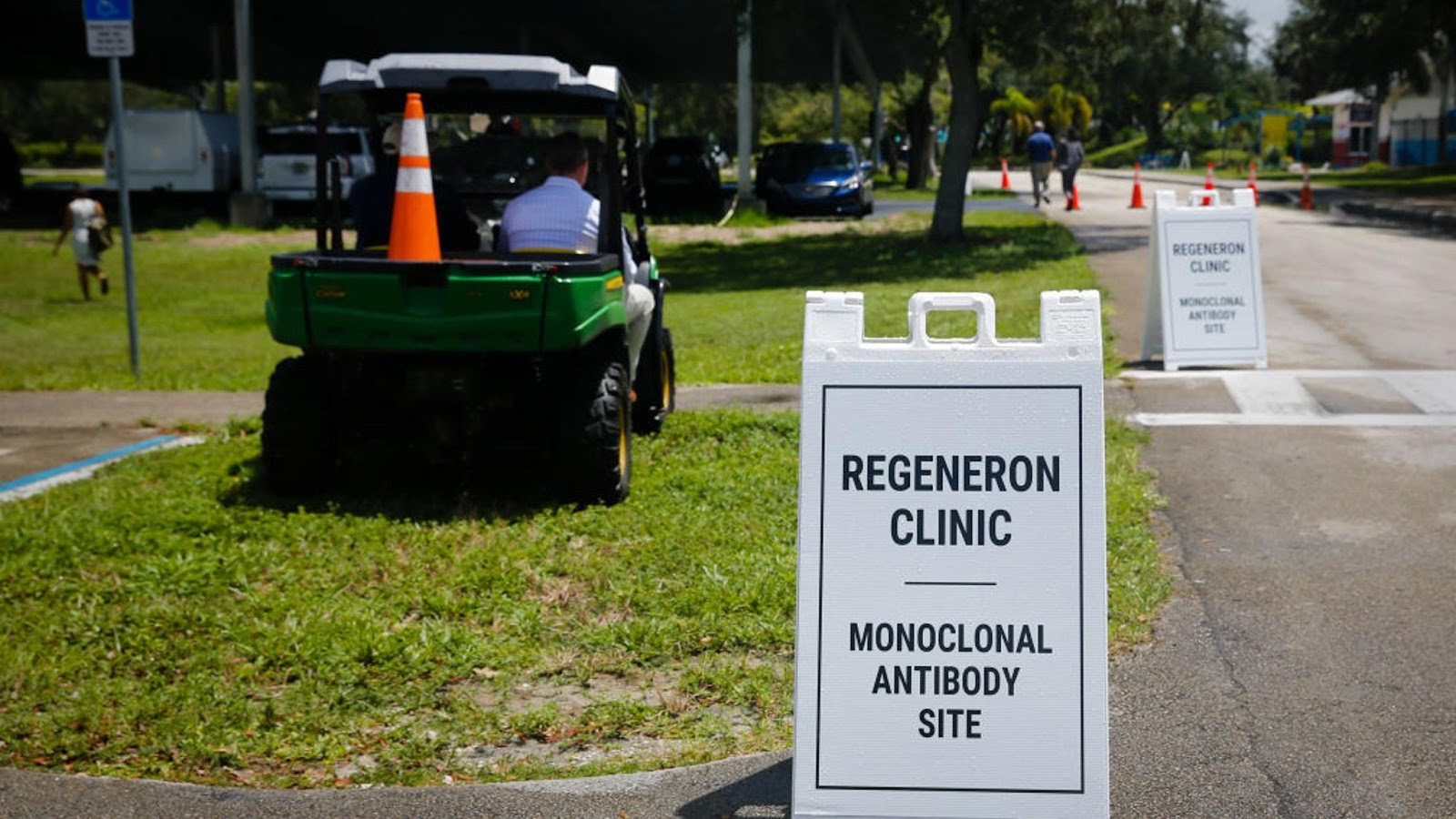 A Regeneron monoclonal antibody treatment clinic in Pembroke Pines, Florida, U.S., on Wednesday, Aug. 18, 2021.