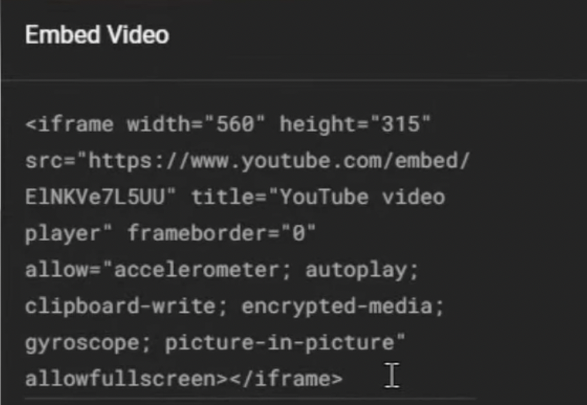 Method 2: Embedding a YouTube Video