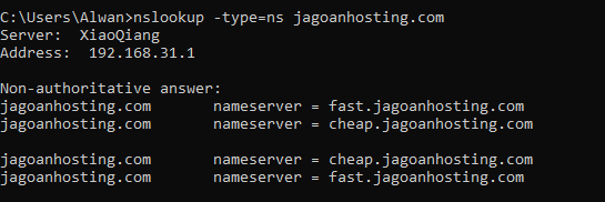 Cek NS Record Domain