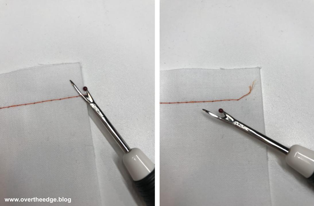 how to easily remove a serger chain stitch
tips for serging with a chain stitch