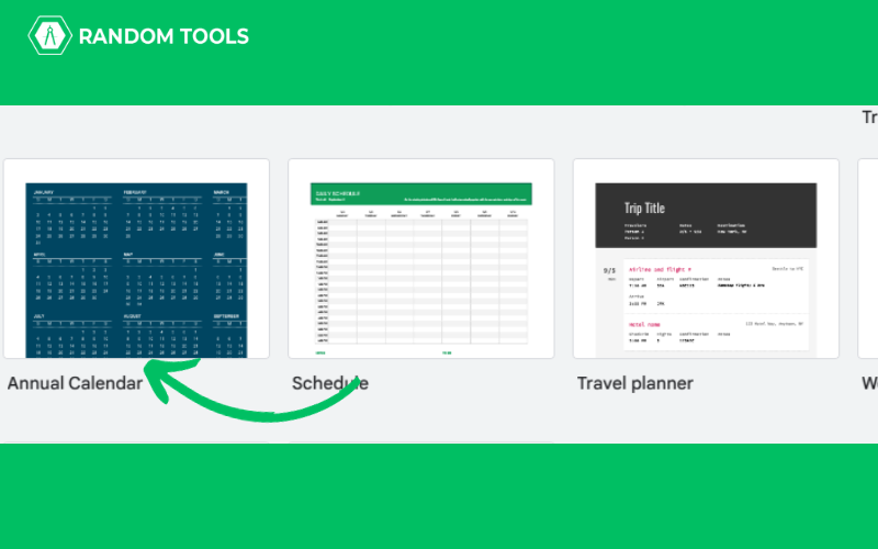 how to make a calendar in google sheets