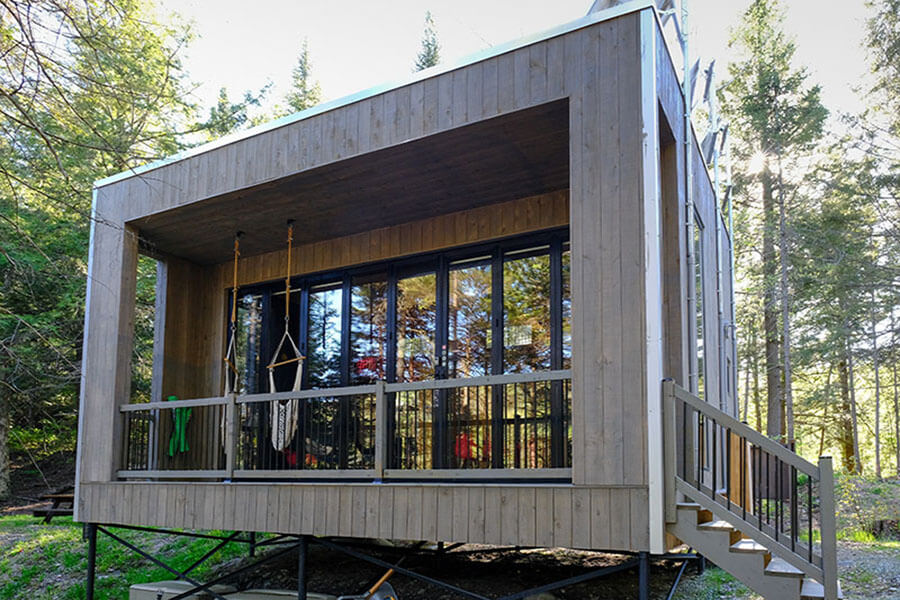 Chalets à louer avec foyer intérieur au Québec #15