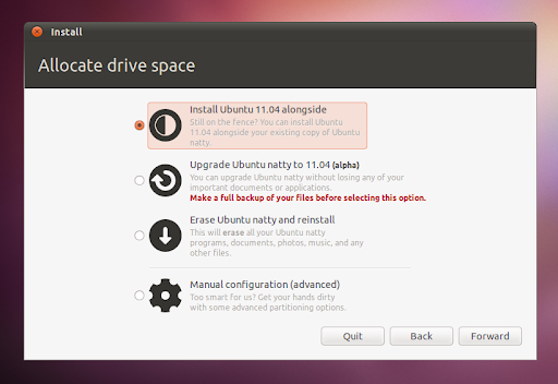 Besides this cool new feature, the Ubuntu 11.04 Natty Narwhal alpha 3 