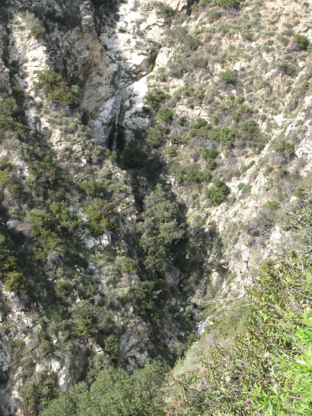 The same waterfall from higher up.