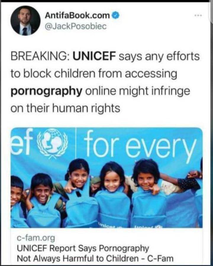 UNICEF children’s access to pornography