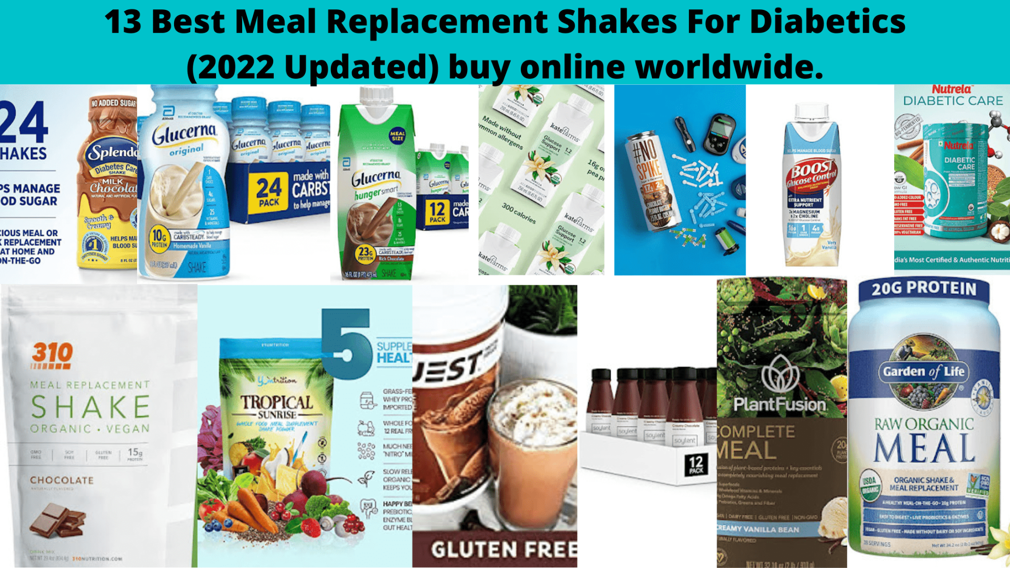 13 Best Meal Replacement Shakes For Diabetics (2022 Updated) buy online worldwide.