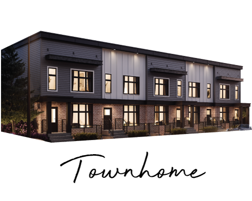 A Huxley townhome elevation rendering