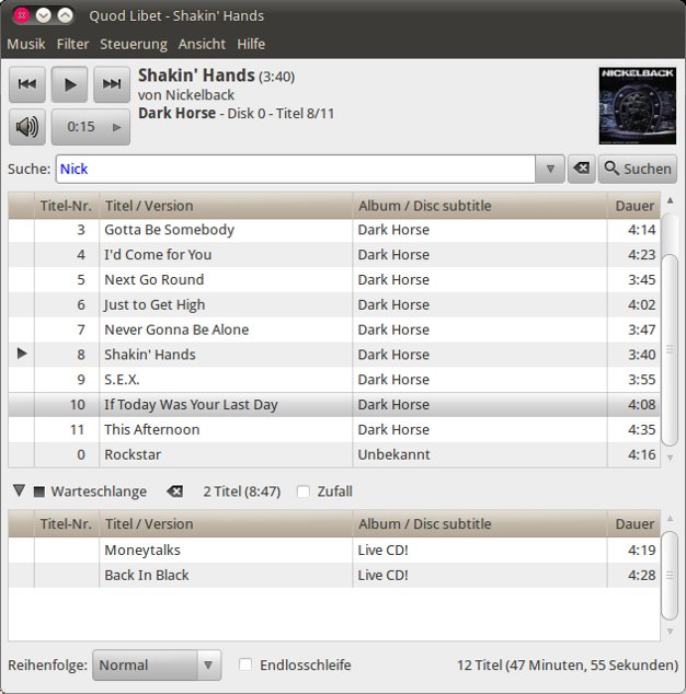 Ubuntu Linux Audioplayer Quod Libet