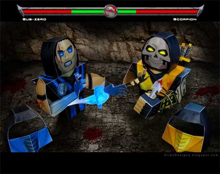 Mortal Kombat Papercraft
