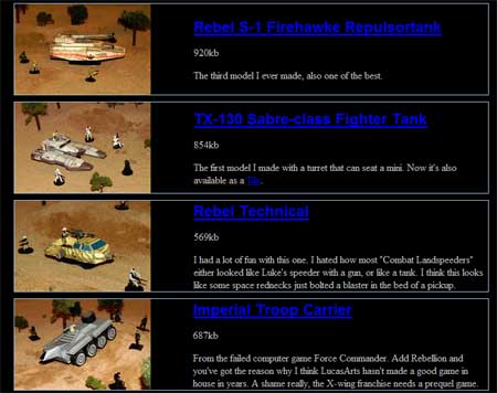 Star Wars Papercraft Tanks Turrets Transport Carriers