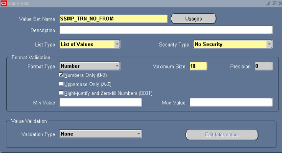 Conditionally mandatory parameters