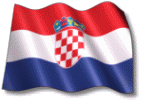 Waving Croatia flag