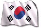 Waving Korea, South flag