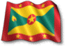 3D waving flag of Grenada