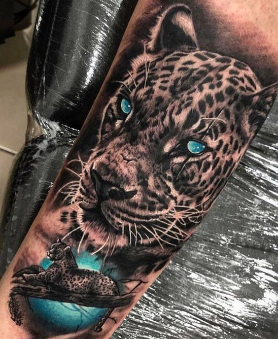 lady wearing animal tattoo sleeve