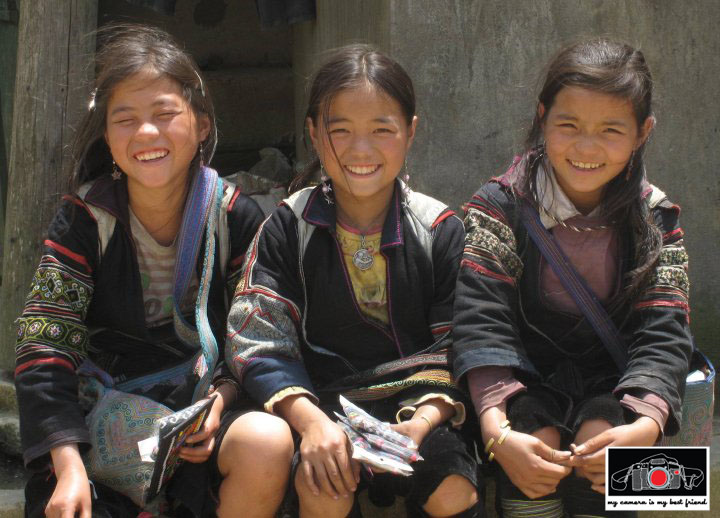 Beautiful Girls_H'Mong Tribe, Lao Cai_Sapa_Northern Vietnam