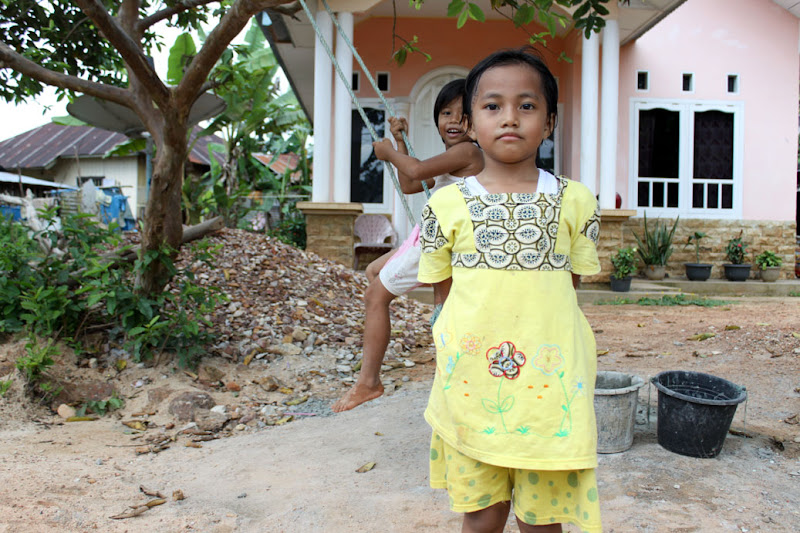 Young girls playing