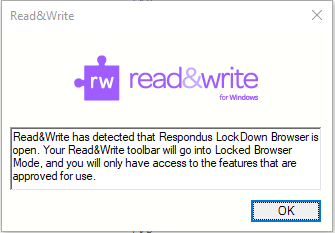 Respondus LockDown Browser has been detected message