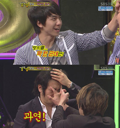 Lee Seung Gi ประชันเกมดีดหน้าผากกับ Onew