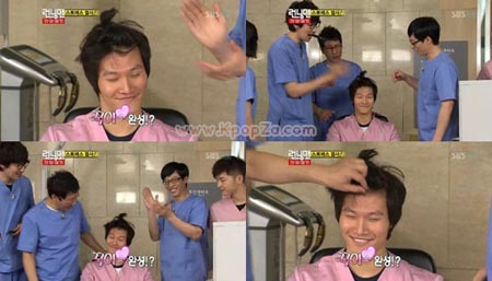 Kim Jong Kook ทำผมทรงแอปเปิ้ลใน Running Man