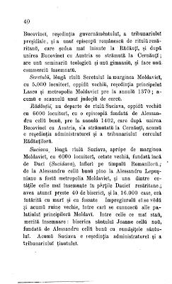 Bucovina în 1867 - Istoria Românilor de August Treboniu Laurian