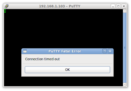 putty fatal error